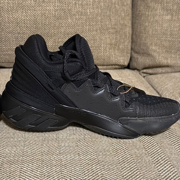 NWT Adidas Bounce DON Issue 2 Basketball GX0041 Lace up All Black Sneaker/Shoe 6 - Picture 12 of 17